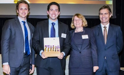 Dan Rogers, Jordan English, Chief Justice Catherine Holmes, Professor Peter Høj Dan Rogers, Jordan English, Chief Justice Catherine Holmes, Professor Peter Høj